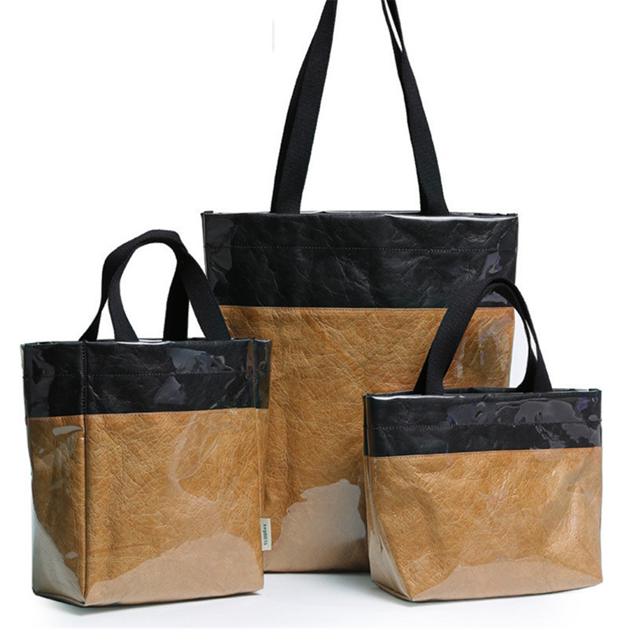 Customized Washable TPU Dupont Paper Shoulder Shopping Waterproof Travel Coated Tote Tyvek Bag