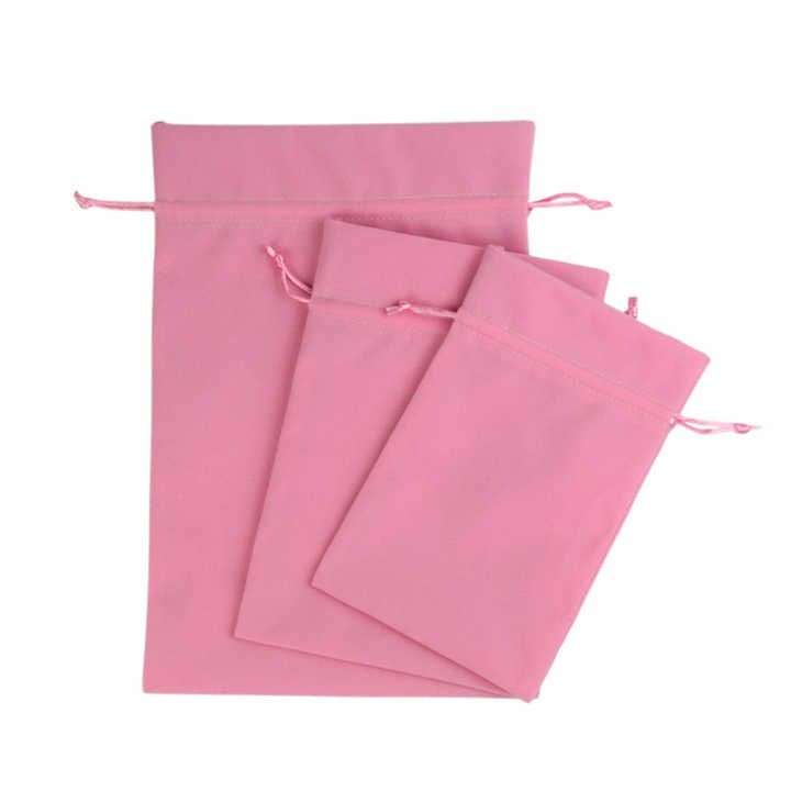 Manufacturer wholesale pink velvet drawstring bag, high end, beautiful velvet storage dust bag Custom Logo