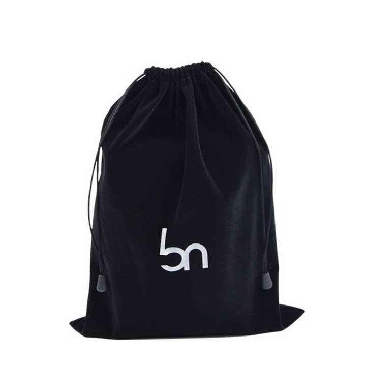 Custom Logo Large Velvet Dust Shoe Bag Luxury Clothes Hat Velvet Storage Packaging Bags