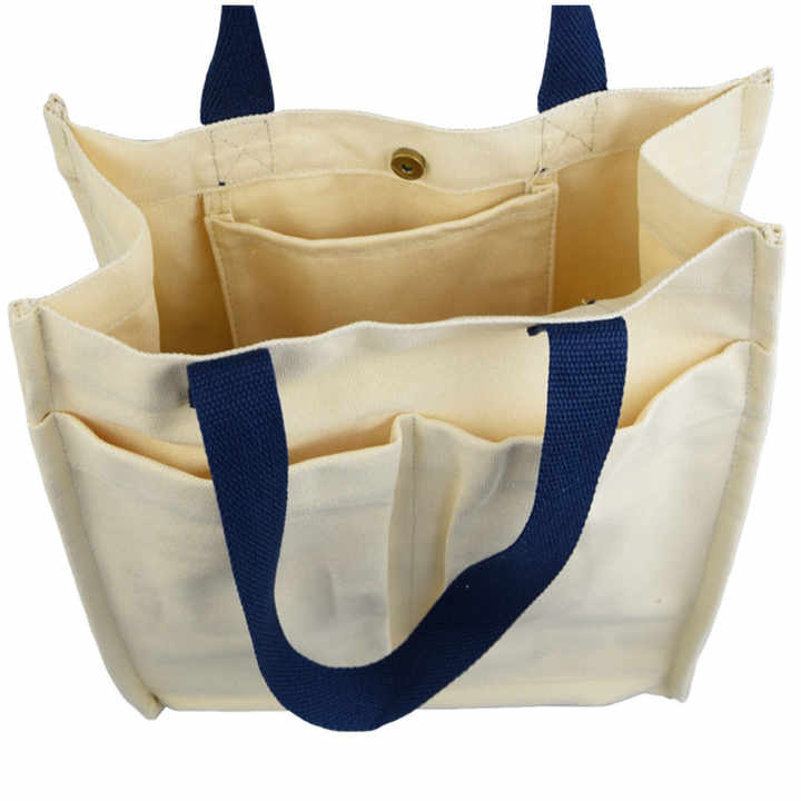 Organic Cotton Custom Beach Shopping Tote Canvas Bag