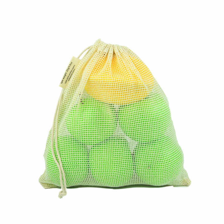 Customized net produce meshbag reusable organic cotton mesh bag