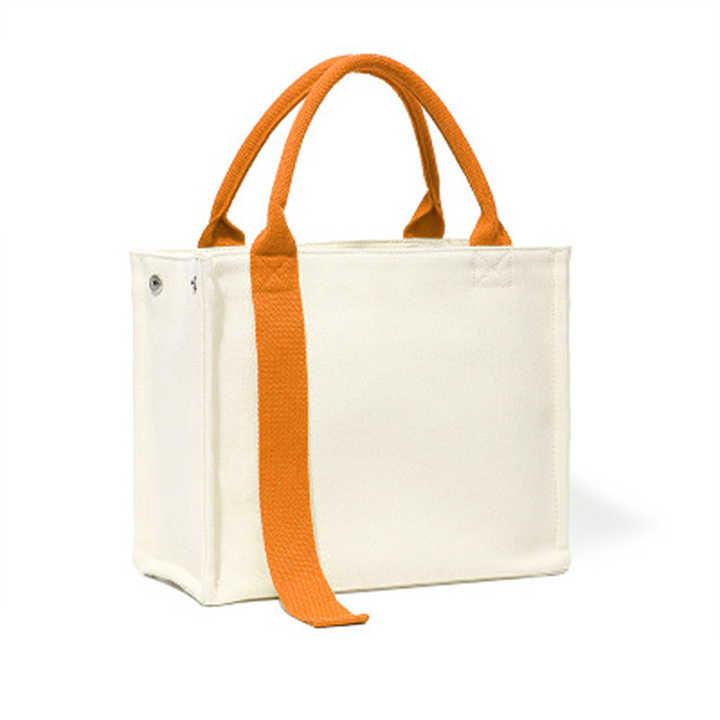 Wholesale Women Fashion Shopping Bag plain long handle printed cotton canvas tote bag Custom Print Cotton Canvas Tote Bag